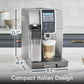 Connected Espresso & Coffee Machine with Automatic Milk Frother, One Touch Latte, Color Touch Display, Portable Coffee Maker