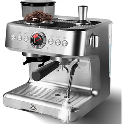 20 Bar Espresso Machine with Grinder with 30 Grinding Setting, 2.8L Removable Water Tank, 1500W, Coffee Machine
